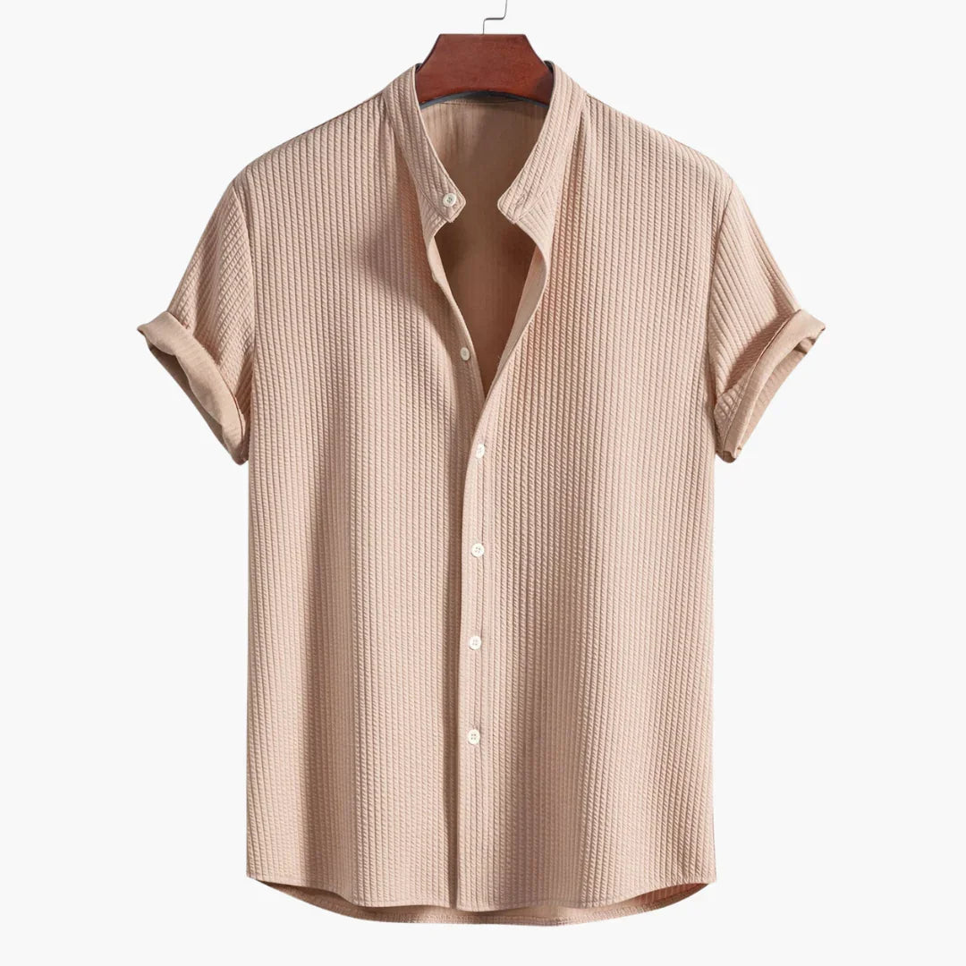 Comfortable Shirt for Men with Stand Collar