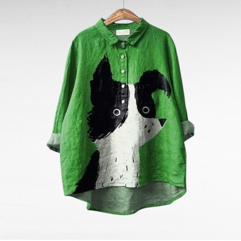 Effortless Green Blouse for Women