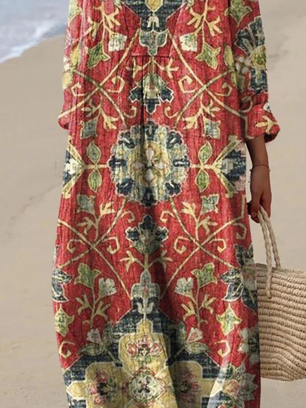 Effortless Floral Mini Dress for Women with Vintage Casual Style