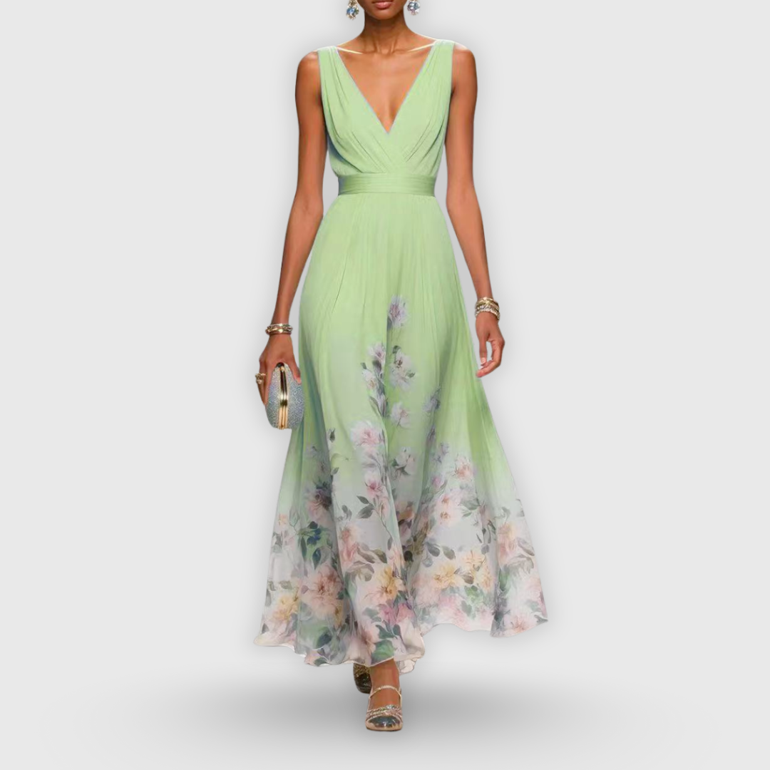 Effortless Floral Mini Dress for Women with Sleeveless Casual Style