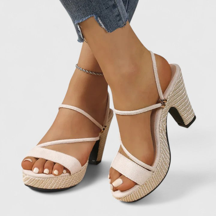 Comfortable Heels for Women with Chunky Heel Cushioned Style
