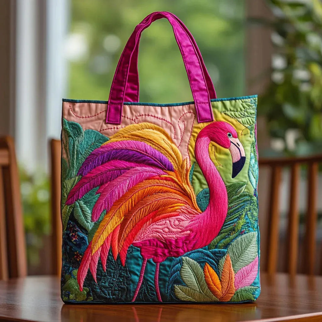 Stylish Tote Bag for Women with Multicolor Bird Design