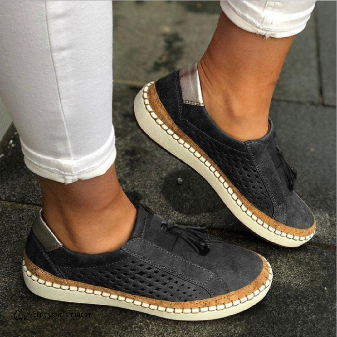 Comfortable Orthopedic Shoes for Women with Slip On Arch Support Breathable Style