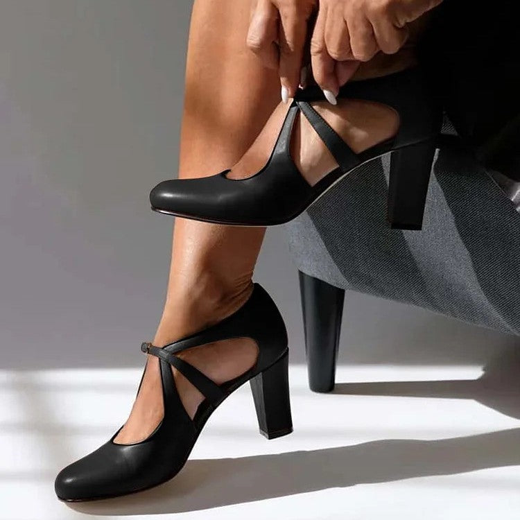 Comfortable Heels for Women with Block Heel Style