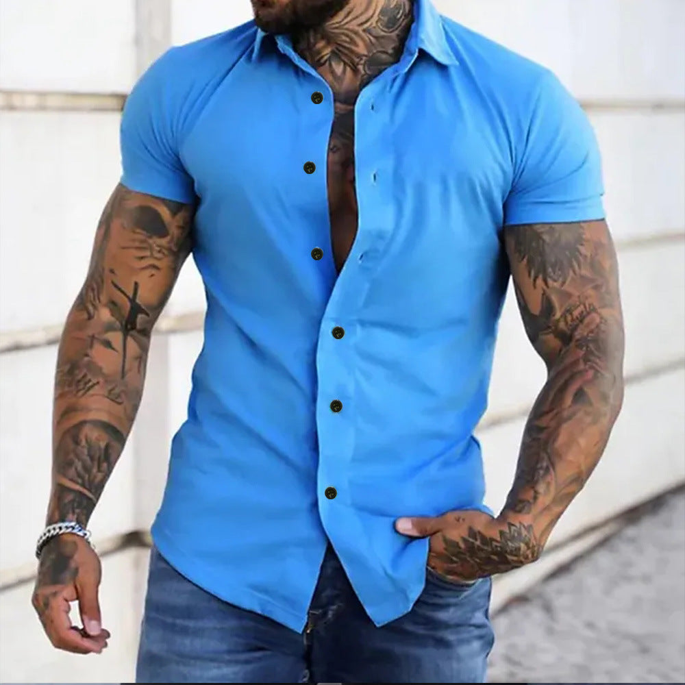 Effortless Shirt for Men with Short Sleeve