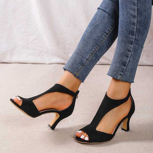 Comfortable Heeled Sandals for Women with Orthopedic Cushioned Style