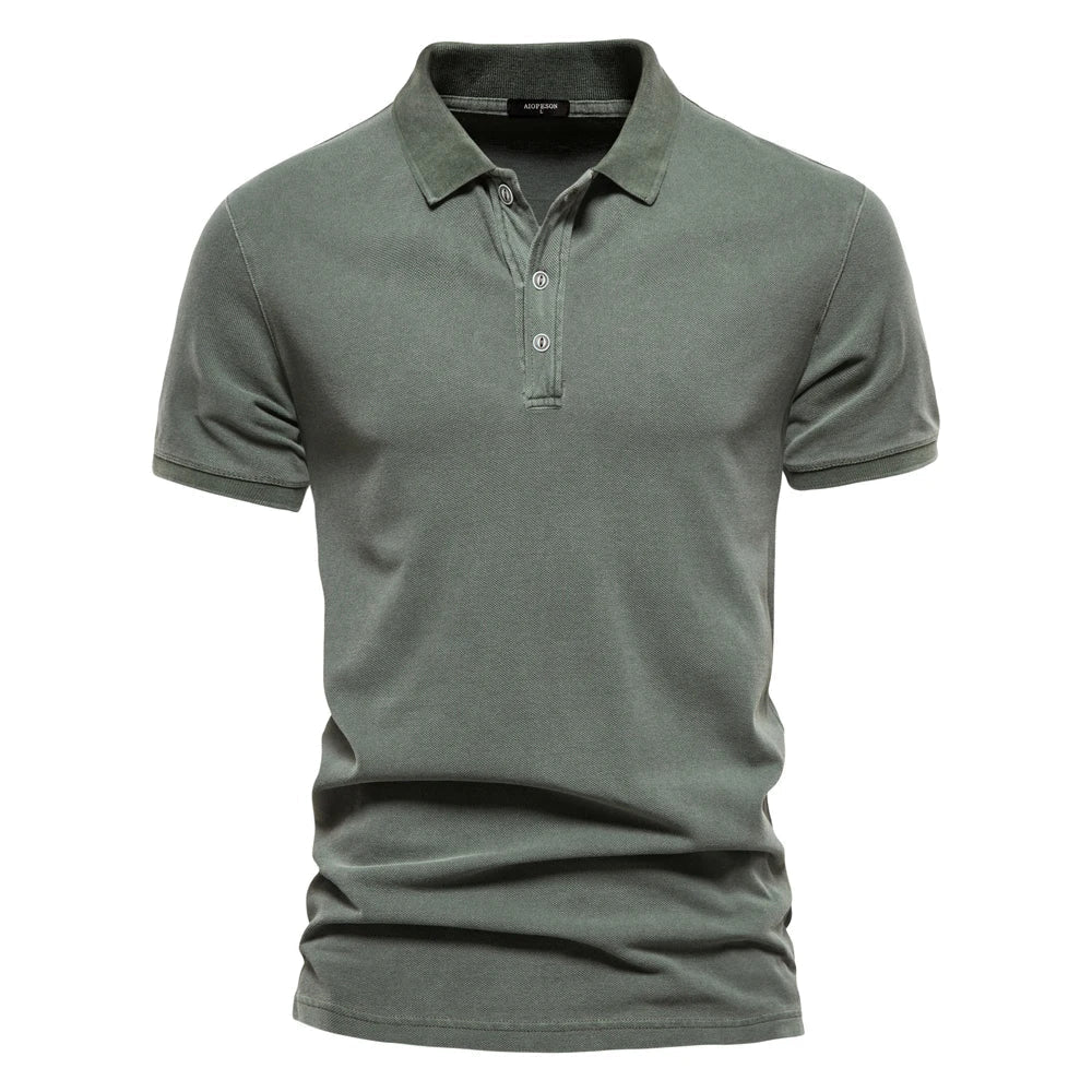 Effortless Flowy Polo Shirt for Men