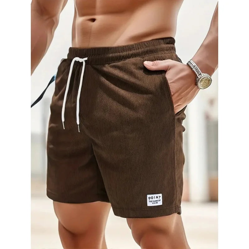 Effortless Shorts for Men with Drawstring Pockets