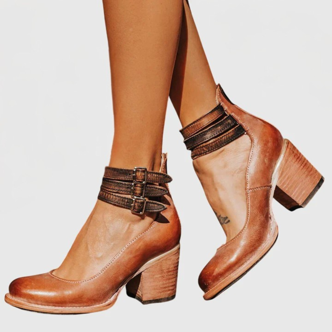 Comfortable Heels for Women with Ankle Strap Style