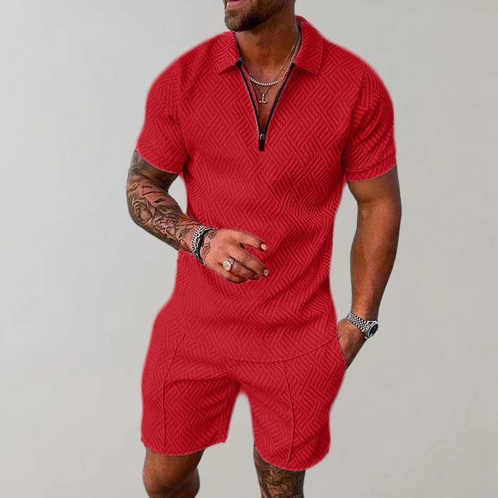 Comfortable Polo and Shorts Set for Men