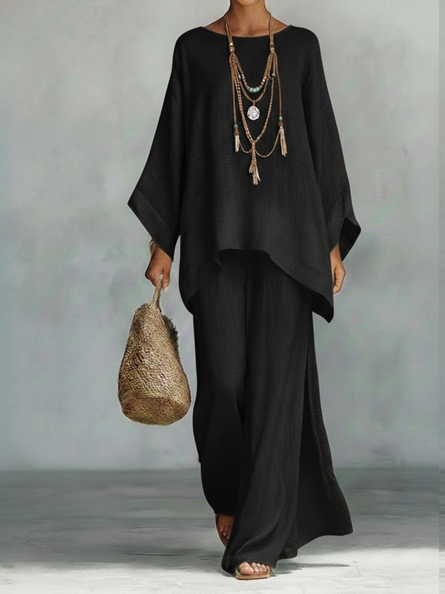 Effortless Two Piece Set for Women with Oversized Casual Style
