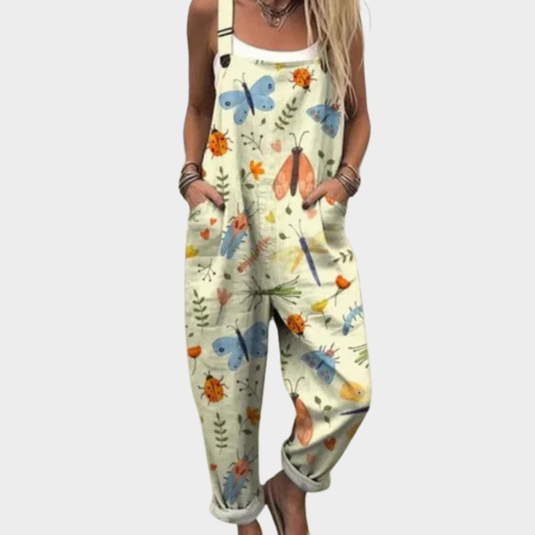 Stylish Light Green Printed Jumpsuit for Women