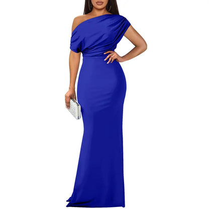 Stylish Evening Dress for Women with Off Shoulder Formal Wedding Guest Style