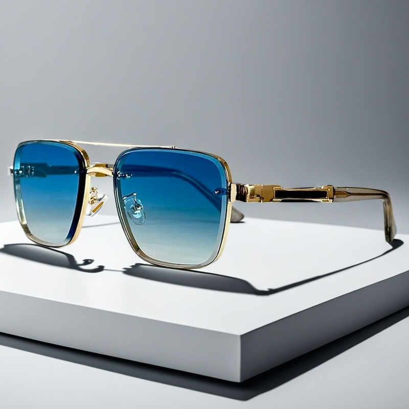 Classic Sunglasses for Men with Squared Frame Design