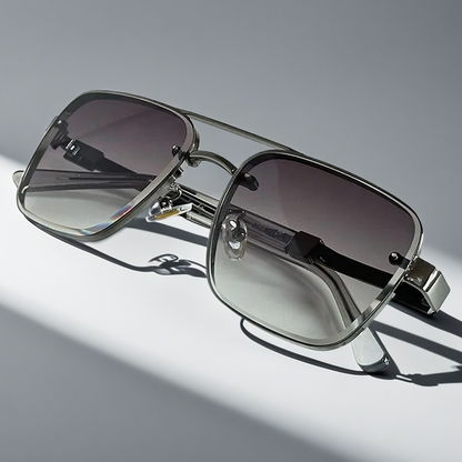 Classic Sunglasses for Men with Squared Frame Design