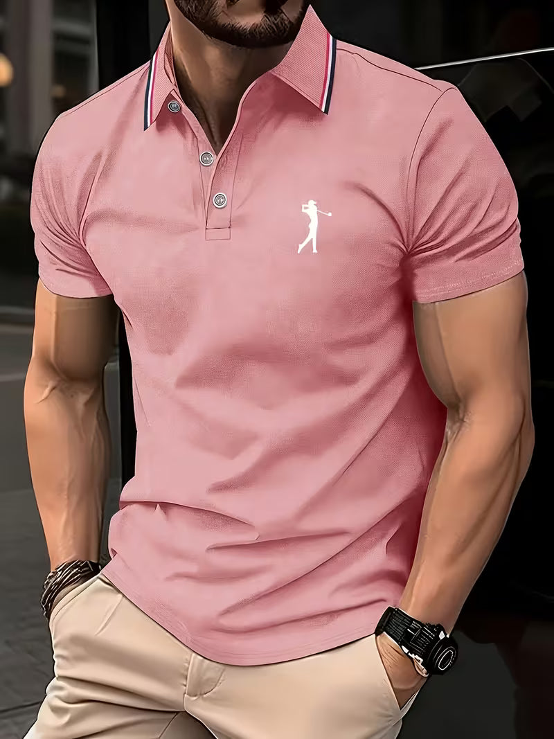 Classic Printed Shirt for Men with Short Sleeve
