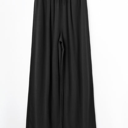 Effortless Wide Leg Pants for Women with Drawstring High Waist Relaxed Style