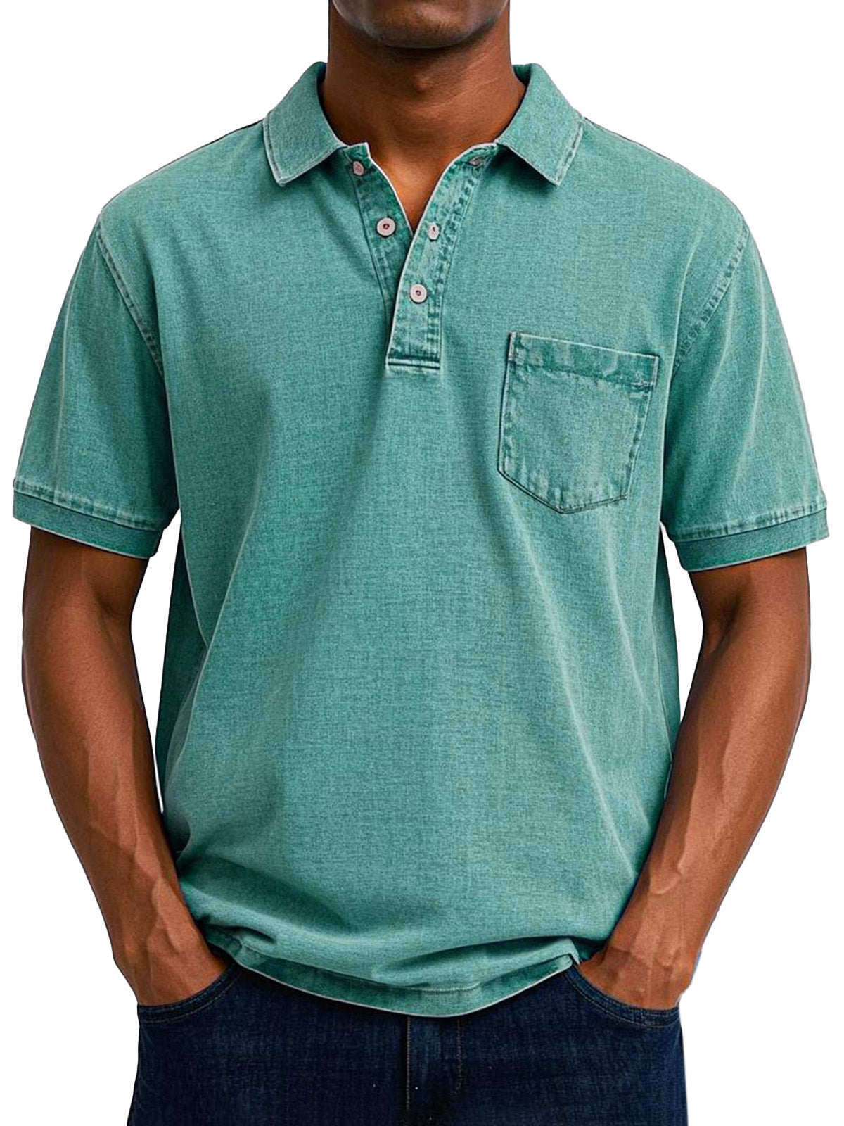 Effortless Polo Shirt for Men with Vintage Casual Style