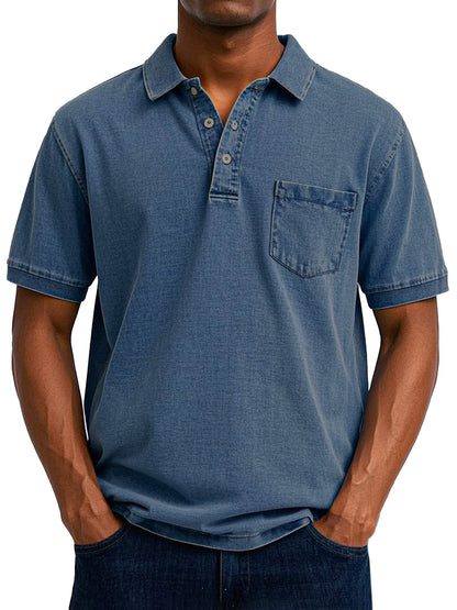 Effortless Polo Shirt for Men with Vintage Casual Style