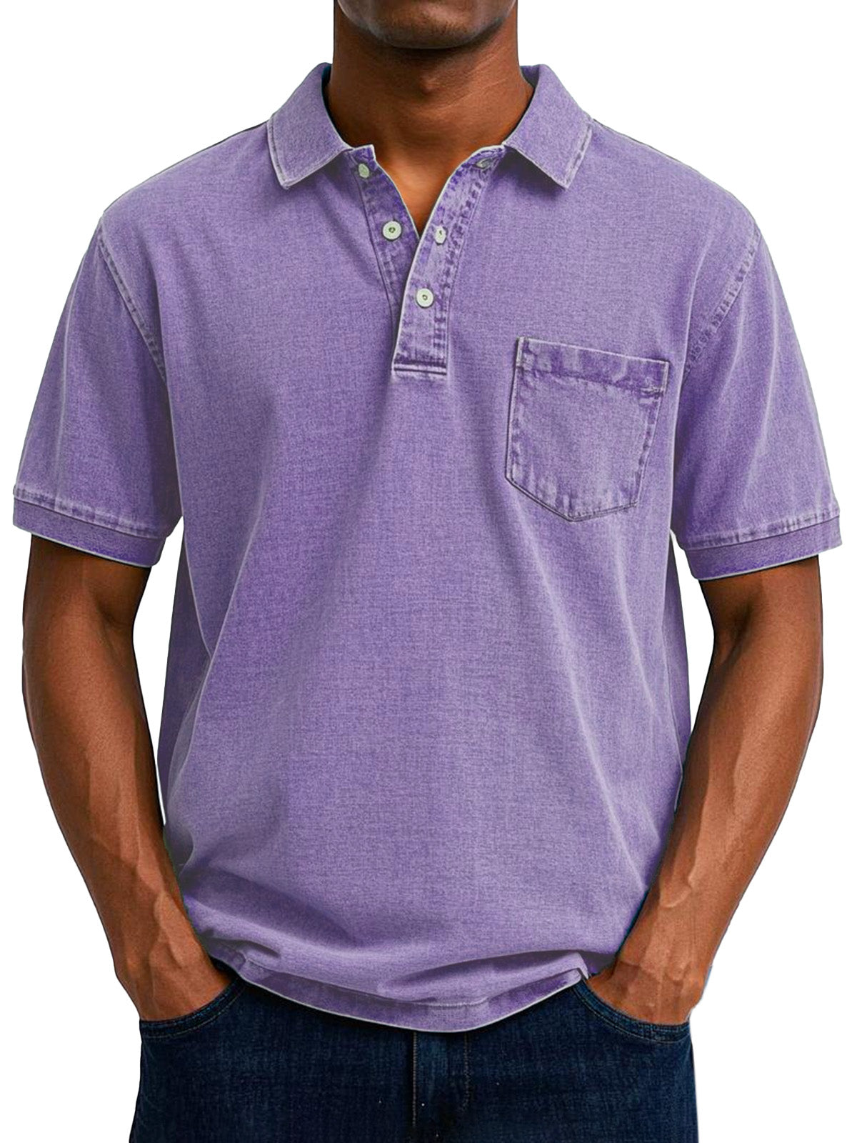 Effortless Polo Shirt for Men with Vintage Casual Style