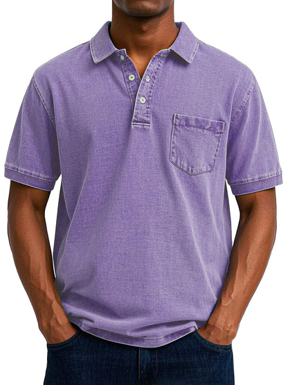 Effortless Polo Shirt for Men with Vintage Casual Style