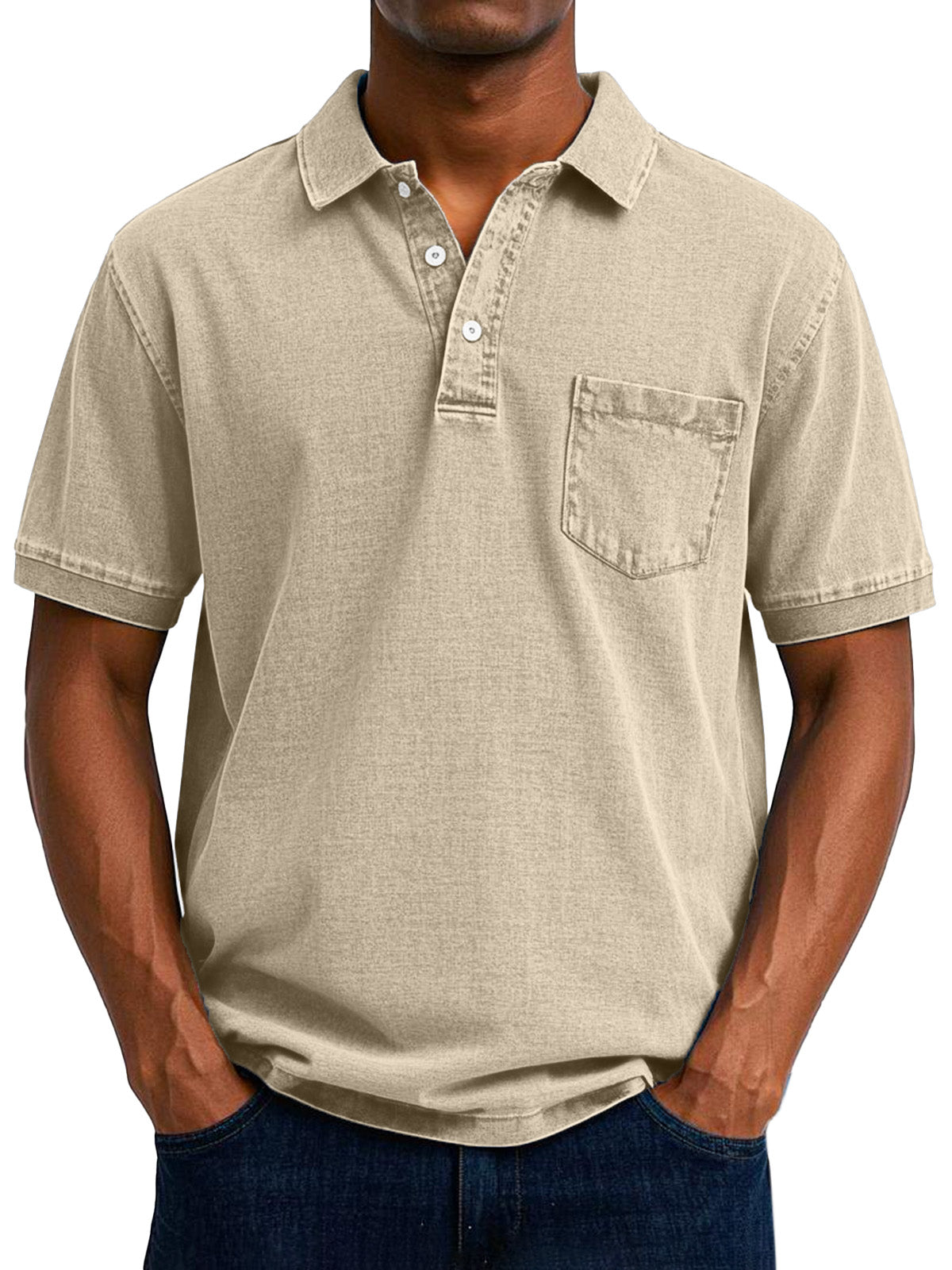 Effortless Polo Shirt for Men with Vintage Casual Style