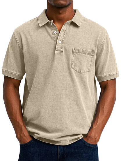 Effortless Polo Shirt for Men with Vintage Casual Style