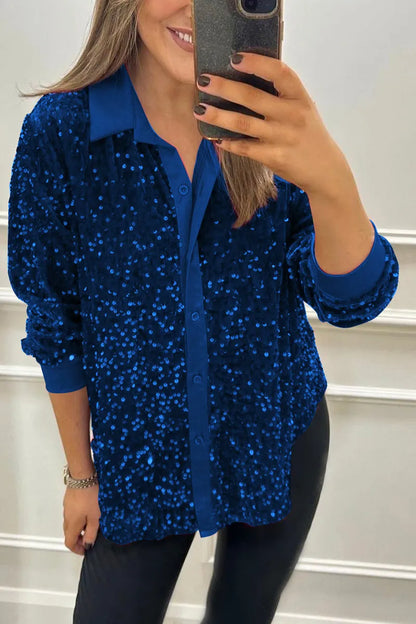 Effortless Blouse for Women with Collared Casual Style