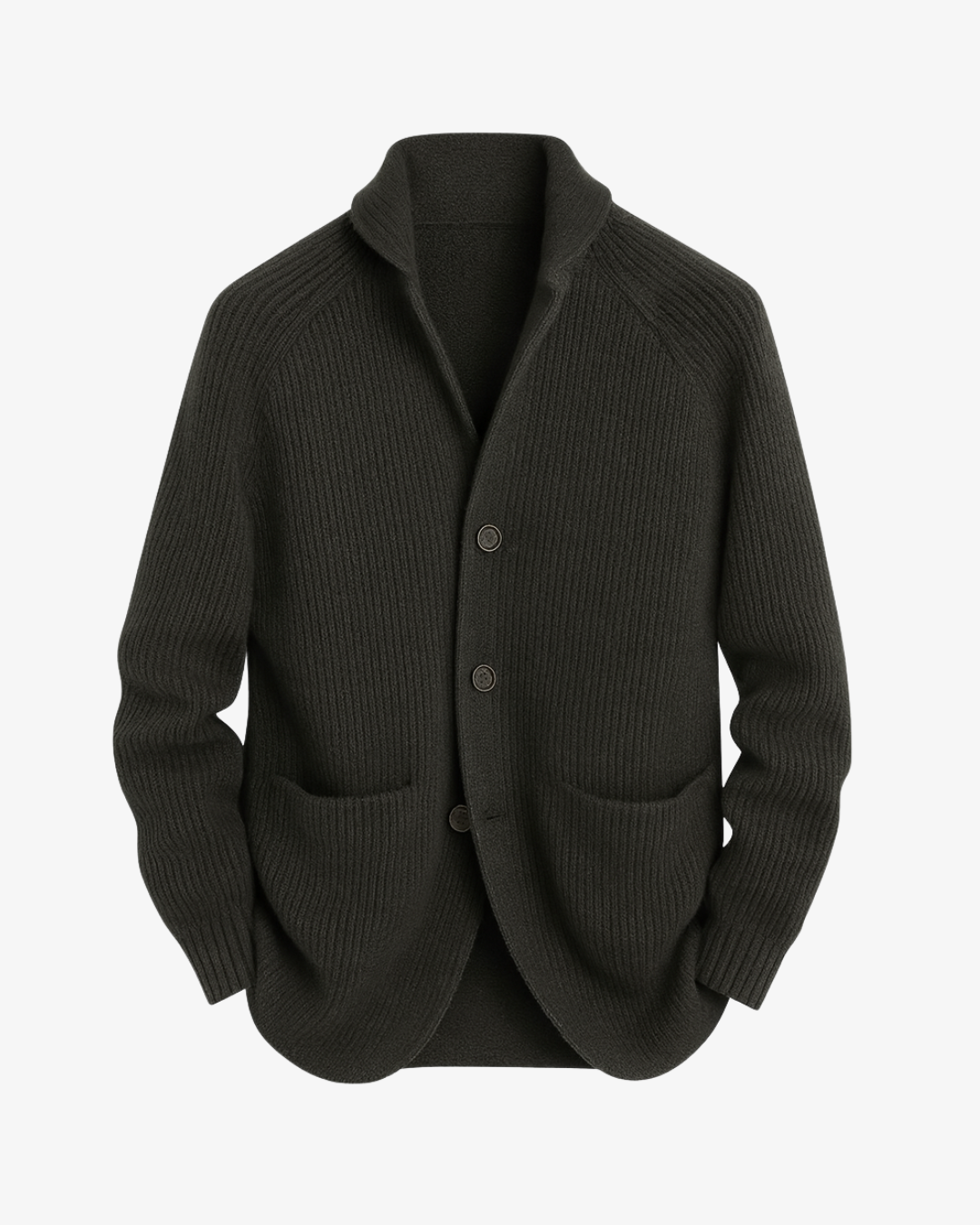 Classic Knit Cardigan Sweater for Men with Button Front