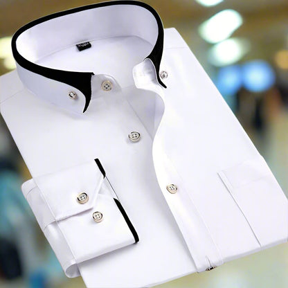 Effortless Button Down Shirt for Men with Long Sleeve