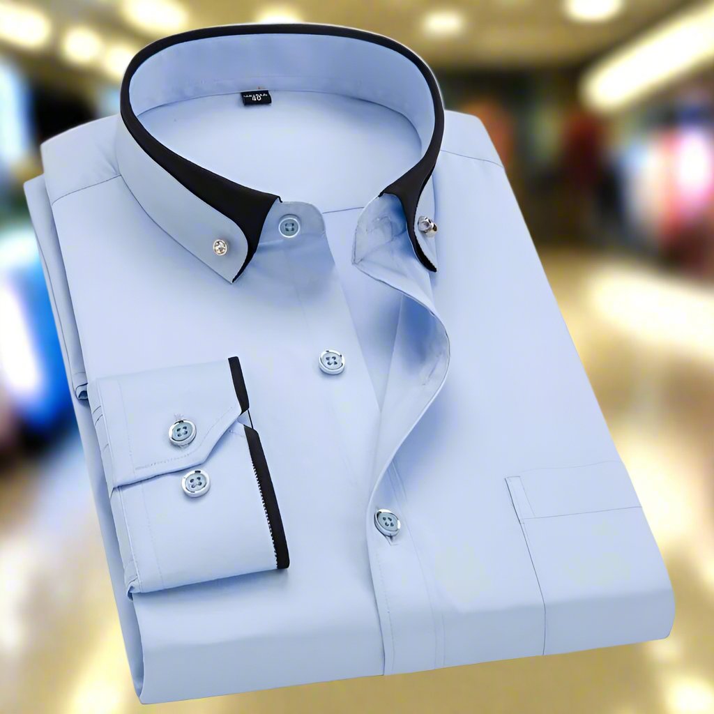 Effortless Button Down Shirt for Men with Long Sleeve