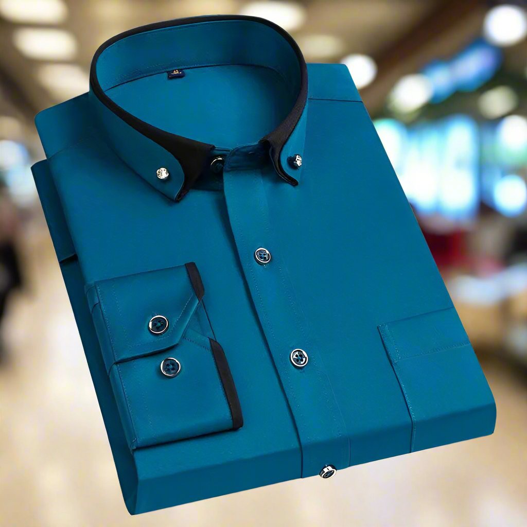 Effortless Button Down Shirt for Men with Long Sleeve