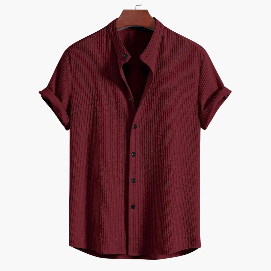 Comfortable Shirt for Men with Stand Collar