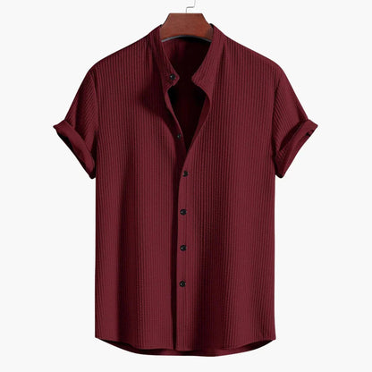 Comfortable Shirt for Men with Stand Collar