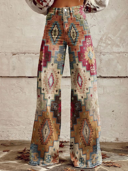 Effortless Brown Pants for Women with Retro Casual Style