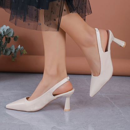 Stylish Heels for Women with Slingback Pointed Toe Style