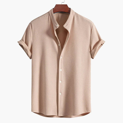 Comfortable Shirt for Men with Stand Collar