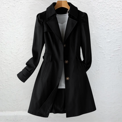 Elegant Trench Coat for Women with Vintage Casual Style