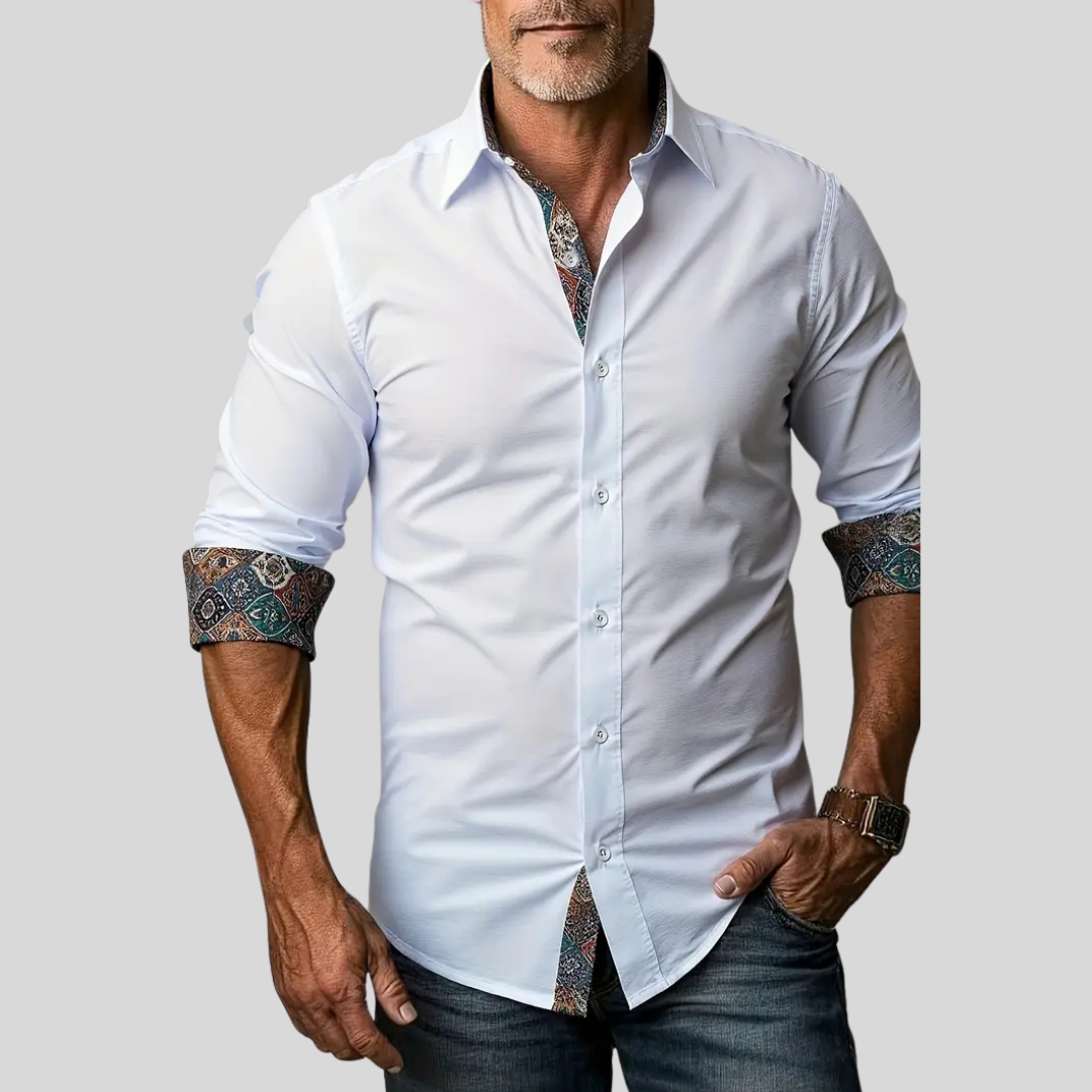 Comfortable Flowy Button Down Shirt for Men