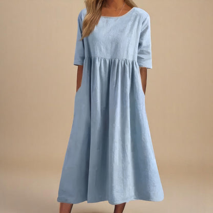 Stylish Dress for Women with Round Neck