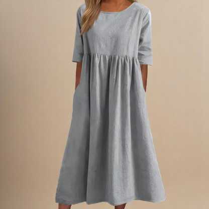 Stylish Dress for Women with Round Neck