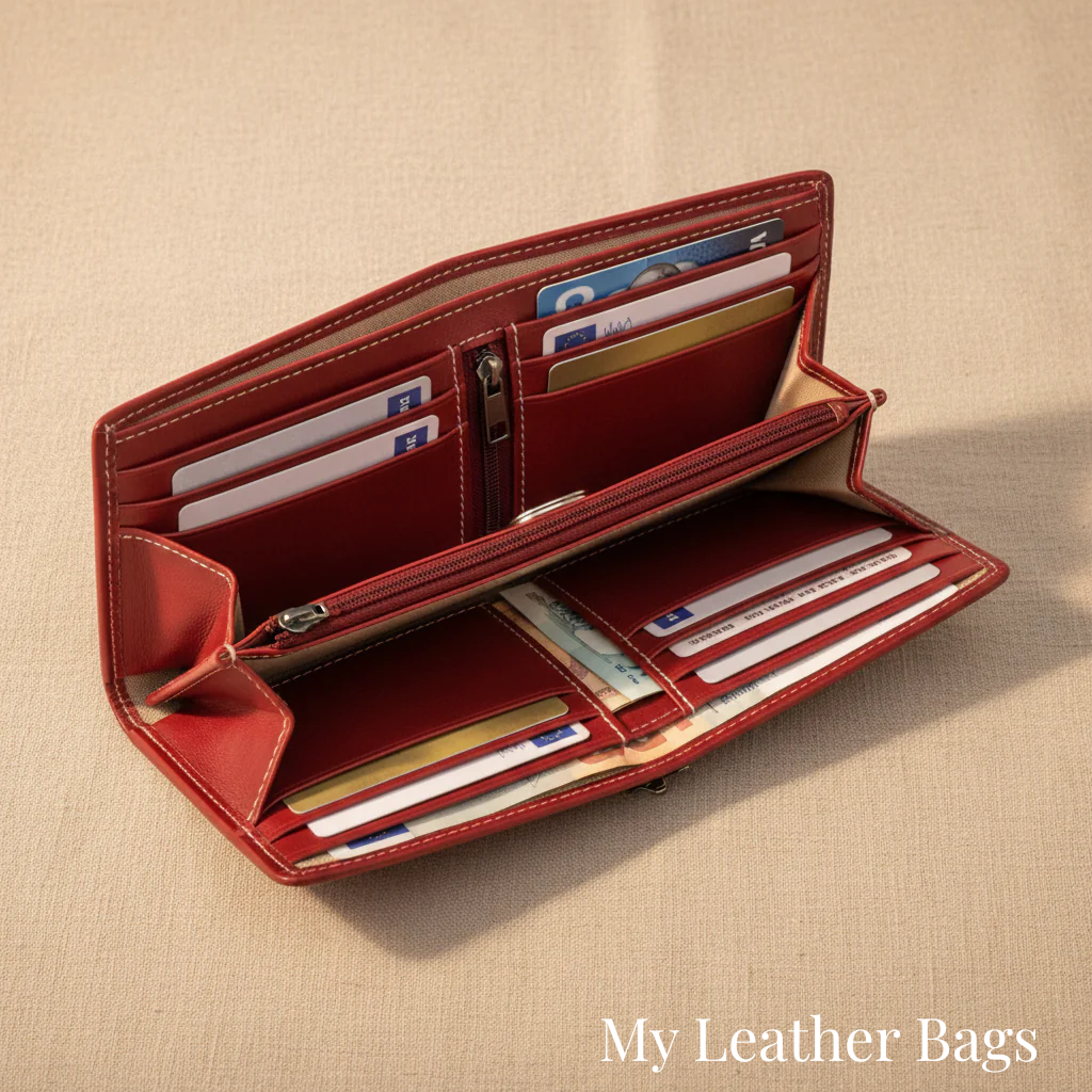 Stylish Wallet for Women with Two Way Design