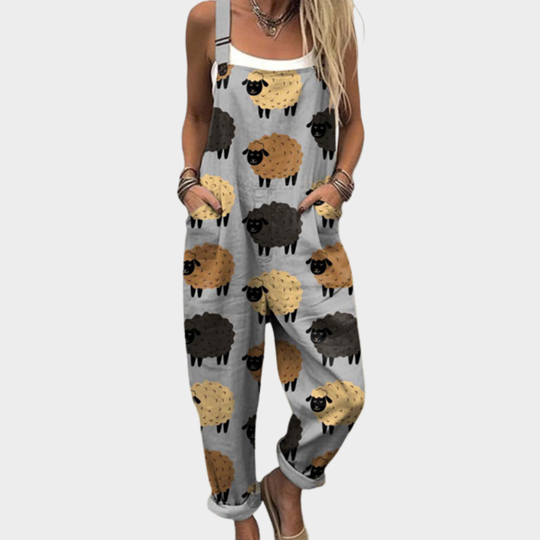 Effortless Gray Jumpsuit for Women