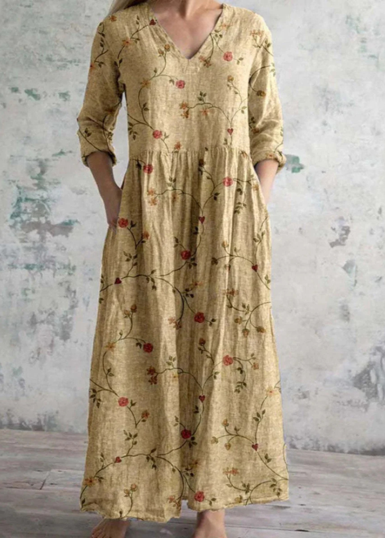 Stylish Breezy Floral Midi Dress for Women