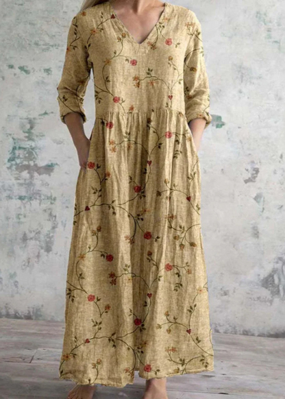 Stylish Breezy Floral Midi Dress for Women