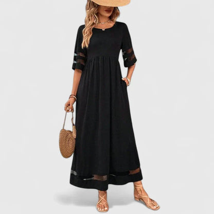 Effortless Dress for Women with Round Neck