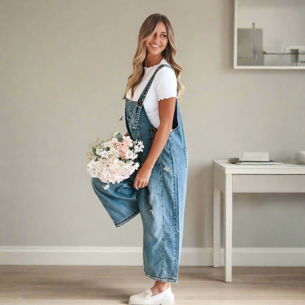 Stylish Jumpsuit for Women with Vintage Casual Style