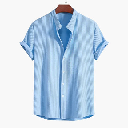 Comfortable Shirt for Men with Stand Collar