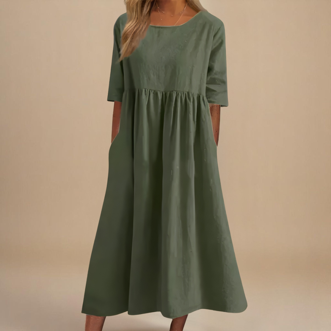 Stylish Dress for Women with Round Neck