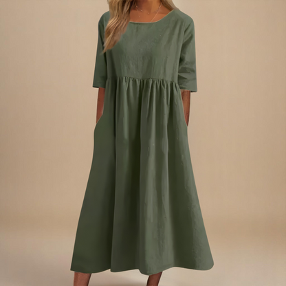 Stylish Dress for Women with Round Neck